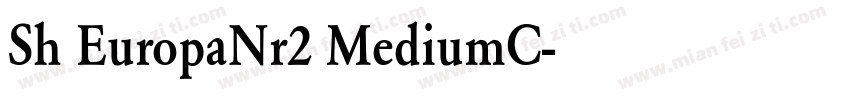 Sh EuropaNr2 MediumC字体转换